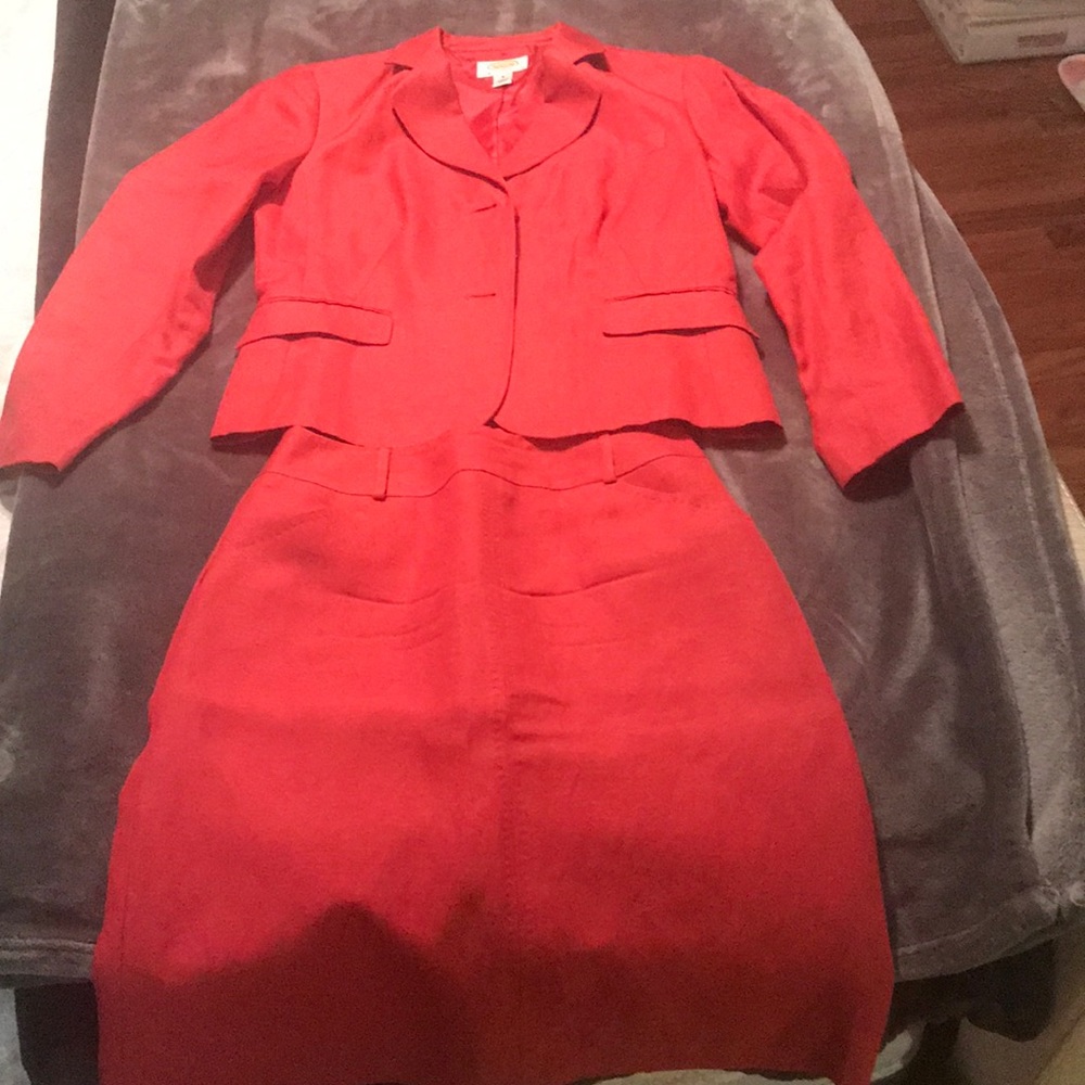 Beautiful Linen/silk skirt suit